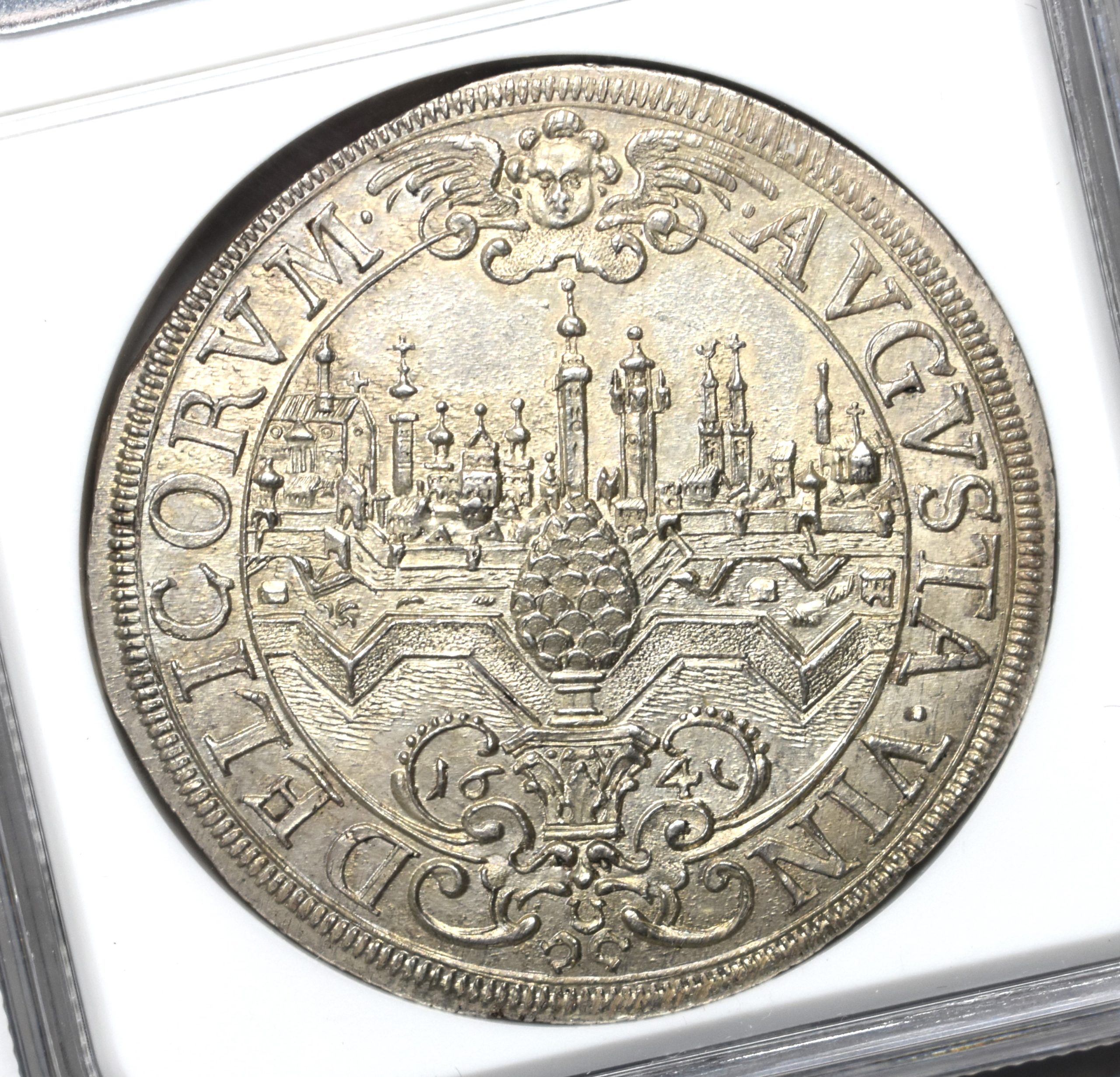 Sold】【再掲載】神聖ローマ帝国 1641年 フェルディナンド3世 アウグスブルク都市景観 ターラー MS65 NGC | ソブリンパートナーズ